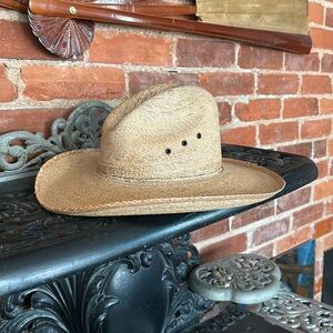 Palmoro palm leaf straw cowboy hat. Size small.